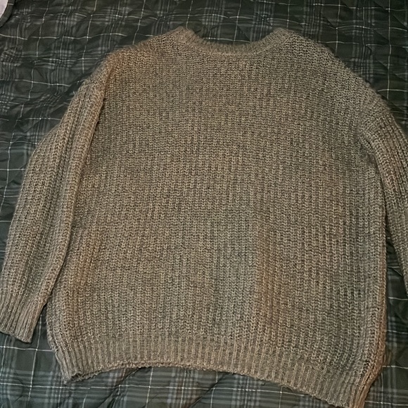 Sweaters Soft Brown Fuzzy Aesthetic Grandpa Granola Knit Sweater